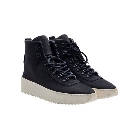 Fear of God Hiking Sneaker Nubuck Leather High Top Boots Black EU 40 US 7 - NWB